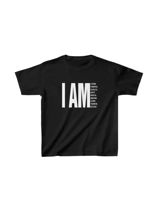 Unisex Çocuk Baskılı T-Shirt - Siyah Unisex Çocuk Baskılı T-Shirt - Siyah