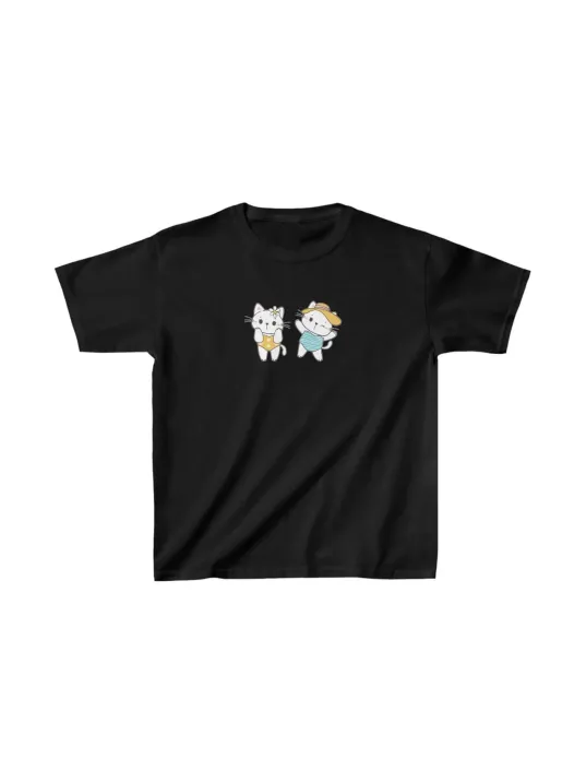 Unisex Çocuk Baskılı T-Shirt - Siyah Unisex Çocuk Baskılı T-Shirt - Siyah