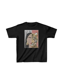 Unisex Çocuk Baskılı T-shirt - Siyah
