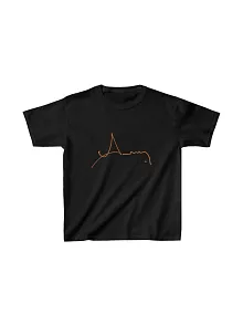 Unisex Çocuk Baskılı T-shirt - Siyah