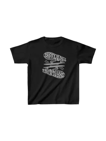 Unisex Çocuk Baskılı T-Shirt - Siyah Unisex Çocuk Baskılı T-Shirt - Siyah