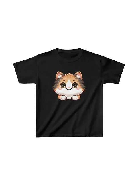 Unisex Çocuk Baskılı T-shirt - Siyah