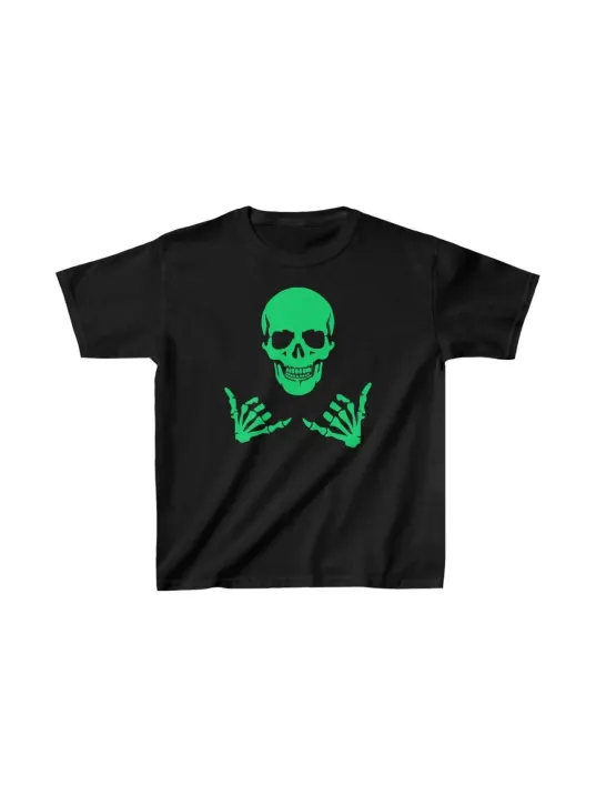 Unisex Çocuk Baskılı T-Shirt - Siyah Unisex Çocuk Baskılı T-Shirt - Siyah