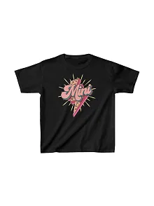 Unisex Çocuk Baskılı T-shirt - Siyah