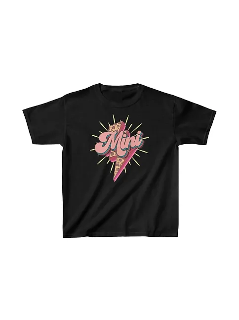 Unisex Çocuk Baskılı T-shirt - Siyah