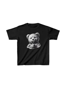 Unisex Çocuk Baskılı T-shirt - Siyah
