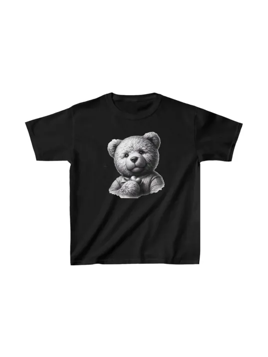 Unisex Çocuk Baskılı T-Shirt - Siyah Unisex Çocuk Baskılı T-Shirt - Siyah