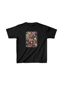 Unisex Çocuk Baskılı T-shirt - Siyah