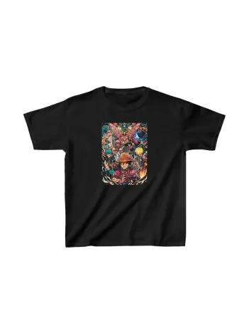 Unisex Çocuk Baskılı T-Shirt - Siyah Unisex Çocuk Baskılı T-Shirt - Siyah