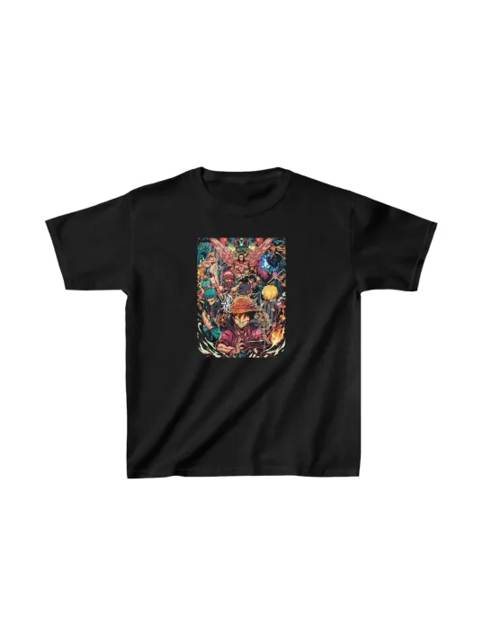 Unisex Çocuk Baskılı T-Shirt - Siyah Unisex Çocuk Baskılı T-Shirt - Siyah