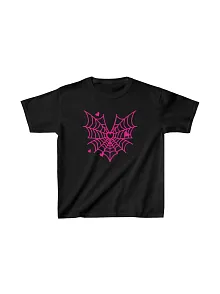 Unisex Çocuk Baskılı T-shirt - Siyah