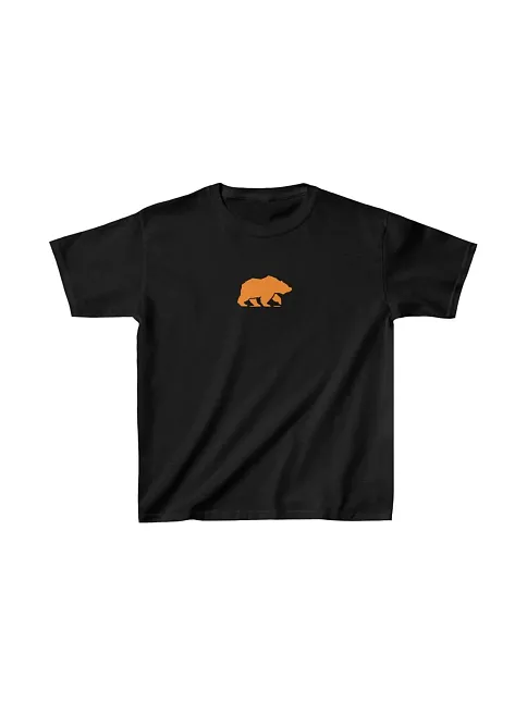 Unisex Çocuk Baskılı T-shirt - Siyah
