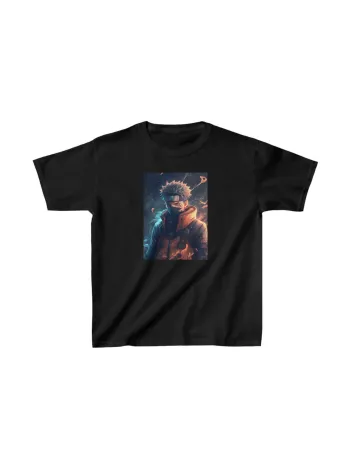 Unisex Çocuk Baskılı T-Shirt - Siyah Unisex Çocuk Baskılı T-Shirt - Siyah