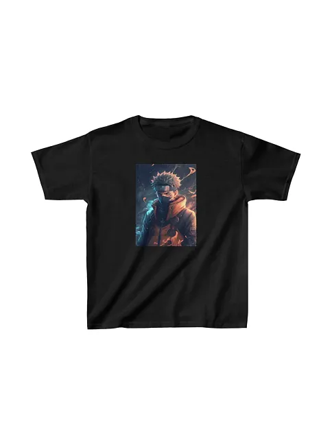 Unisex Çocuk Baskılı T-shirt - Siyah