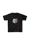 Unisex Çocuk Baskılı T-shirt - Siyah