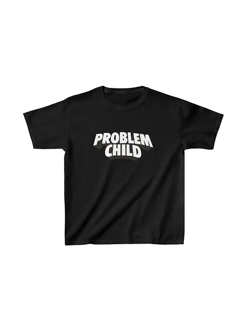 Unisex Çocuk Baskılı T-shirt - Siyah
