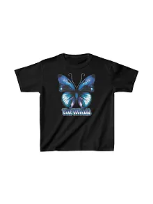 Unisex Çocuk Baskılı T-shirt - Siyah