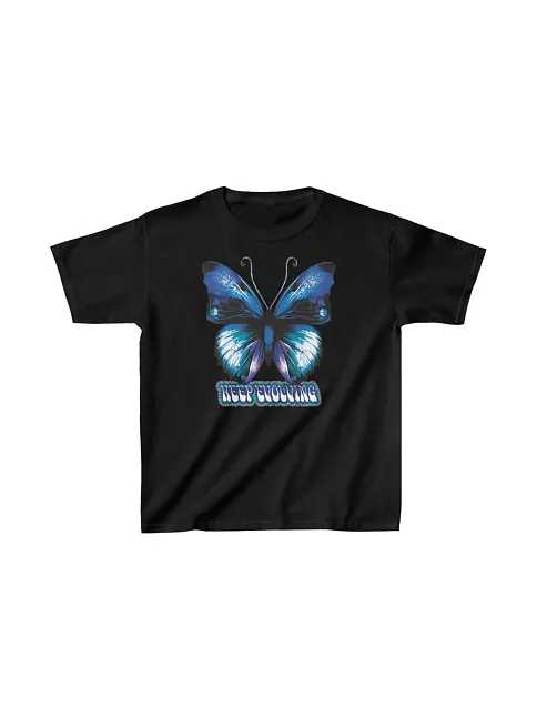 Unisex Çocuk Baskılı T-shirt - Siyah