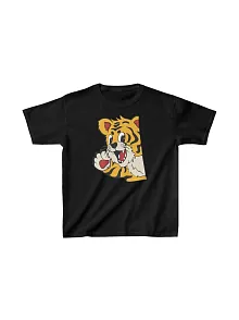 Unisex Çocuk Baskılı T-shirt - Siyah
