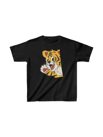 Unisex Çocuk Baskılı T-Shirt - Siyah Unisex Çocuk Baskılı T-Shirt - Siyah