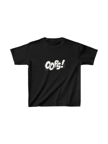 Unisex Çocuk Baskılı T-Shirt - Siyah Unisex Çocuk Baskılı T-Shirt - Siyah