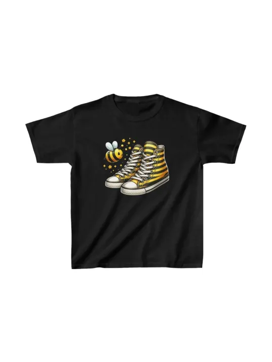 Unisex Çocuk Baskılı T-Shirt - Siyah Unisex Çocuk Baskılı T-Shirt - Siyah