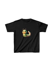 Unisex Çocuk Baskılı T-shirt - Siyah