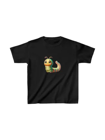 Unisex Çocuk Baskılı T-Shirt - Siyah Unisex Çocuk Baskılı T-Shirt - Siyah