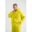 Unisex Double Oversize Kapşonlu Basic SweatShirt - Sarı