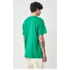 Unisex Düz Biskilet Yaka Oversize T-shirt - Yeşil Unisex Düz Biskilet Yaka Oversize T-shirt - Yeşil