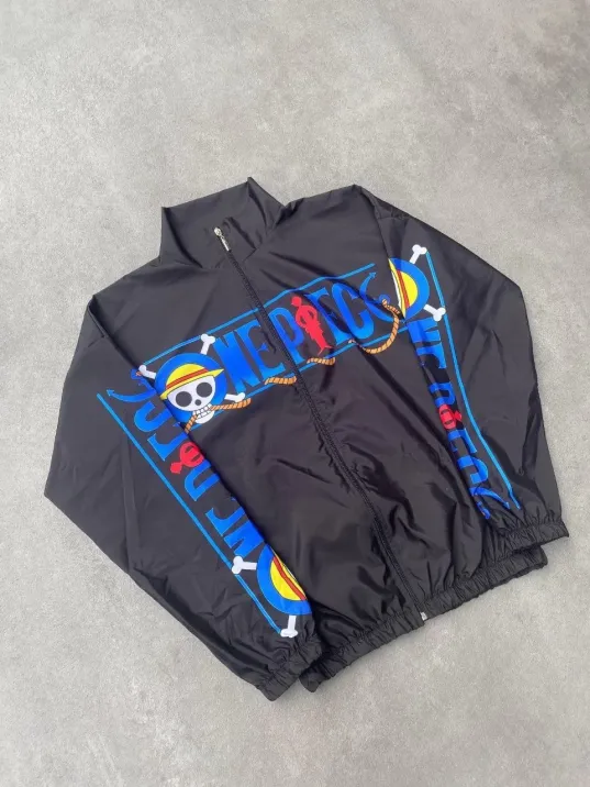 Unisex Fermuarlı Dijital Baskılı Rüzgarlik - Siyah Unisex Fermuarlı Dijital Baskılı Rüzgarlik - Siyah