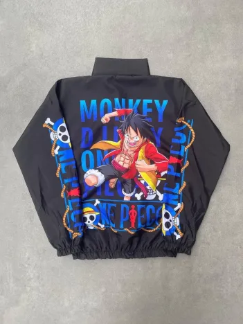 Unisex Fermuarlı Dijital Baskılı Rüzgarlik - Siyah Unisex Fermuarlı Dijital Baskılı Rüzgarlik - Siyah