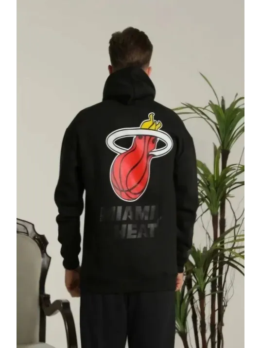 Unisex Kapşonlu Baskılı Sweetshirt - Siyah Unisex Kapşonlu Baskılı Sweetshirt - Siyah