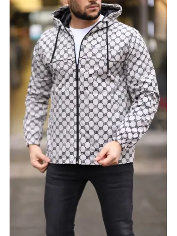 Unisex Kapüşonlu İçi Astarlı Yağmurluk - Gri Unisex Kapüşonlu İçi Astarlı Yağmurluk - Gri