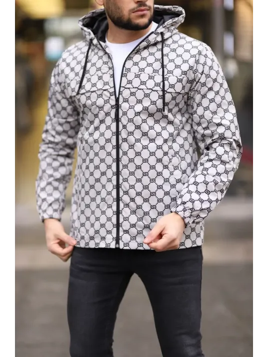 Unisex Kapüşonlu İçi Astarlı Yağmurluk - Gri Unisex Kapüşonlu İçi Astarlı Yağmurluk - Gri