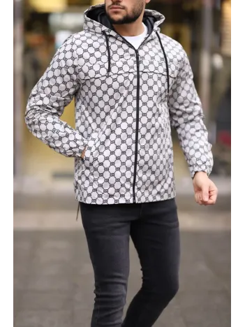 Unisex Kapüşonlu İçi Astarlı Yağmurluk - Gri