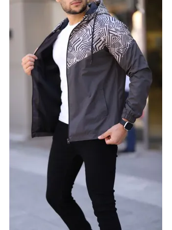 Unisex Kapüşonlu İçi Astarlı Yağmurluk - Kahve Unisex Kapüşonlu İçi Astarlı Yağmurluk - Kahve