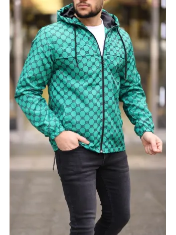 Unisex Kapüşonlu İçi Astarlı Yağmurluk - Zümrüt Unisex Kapüşonlu İçi Astarlı Yağmurluk - Zümrüt