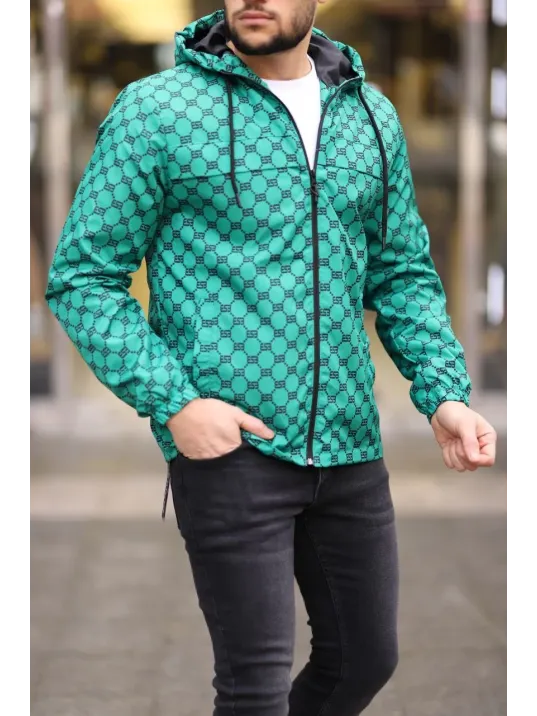 Unisex Kapüşonlu İçi Astarlı Yağmurluk - Zümrüt Unisex Kapüşonlu İçi Astarlı Yağmurluk - Zümrüt