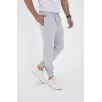Unisex Kışlık Üç İplik Lastikli Eşofman Pantolon - Gri Unisex Kışlık Üç İplik Lastikli Eşofman Pantolon - Gri