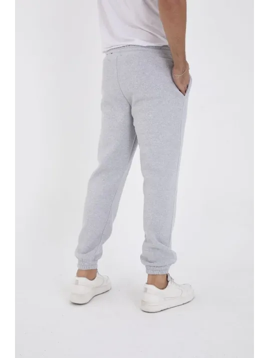 Unisex Kışlık Üç İplik Lastikli Eşofman Pantolon - Gri Unisex Kışlık Üç İplik Lastikli Eşofman Pantolon - Gri