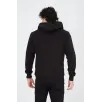 Unisex Tam Fermuarlı Kapşonlu  SweatShirt - Siyah