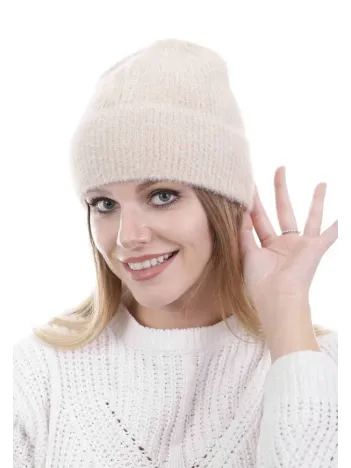Unisex Tam Kalıp İnce Sakallı Triko Bere - Bej Unisex Tam Kalıp İnce Sakallı Triko Bere - Bej