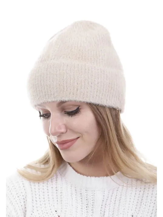 Unisex Tam Kalıp İnce Sakallı Triko Bere - Bej Unisex Tam Kalıp İnce Sakallı Triko Bere - Bej