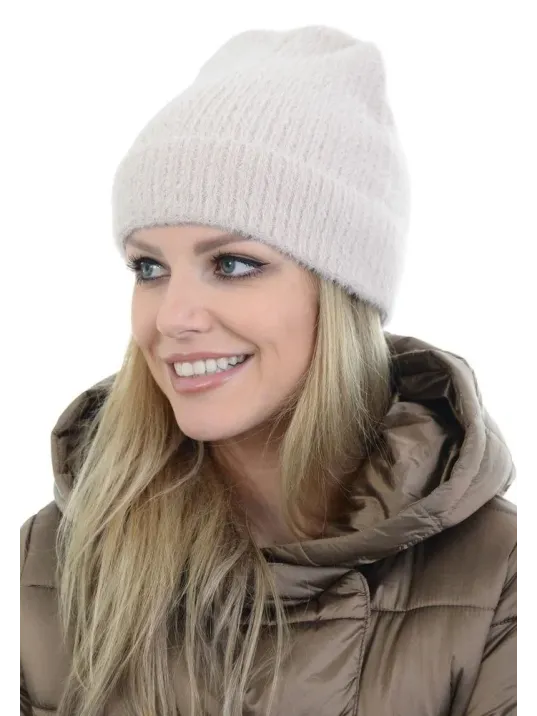 Unisex Tam Kalıp İnce Sakallı Triko Bere - Kırık Beyaz Unisex Tam Kalıp İnce Sakallı Triko Bere - Kırık Beyaz