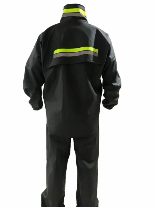 Motorcu Kurye Su Geçirmez Yağmurluk Takım - Siyah Motorcu Kurye Su Geçirmez Yağmurluk Takım - Siyah