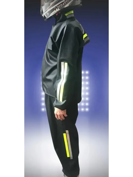 Motorcu Kurye Su Geçirmez Yağmurluk Takım - Siyah Motorcu Kurye Su Geçirmez Yağmurluk Takım - Siyah