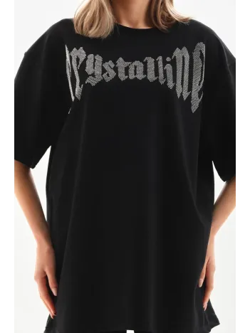 Unisex Taş Desenli Oversize T-Shirt - Beyaz Unisex Taş Desenli Oversize T-Shirt - Beyaz