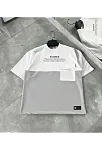 Unisex Torba Cep Detaylı  Parçalı T-shirt - Gri