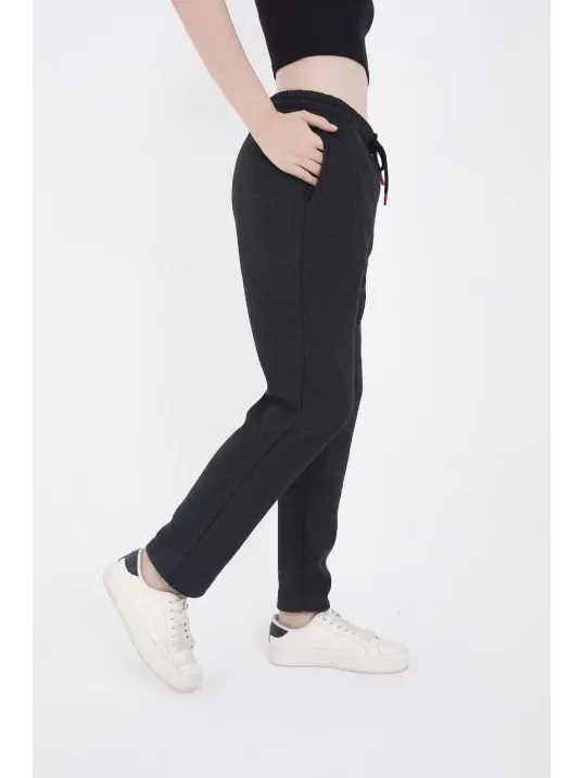 Unisex Üç İplik Basic Eşofman Pantolon - Antrasit Unisex Üç İplik Basic Eşofman Pantolon - Antrasit